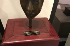 Looking through One Eye, Bronze & Wood