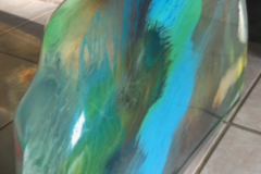 Abstract Acrylic Sculpture in Color